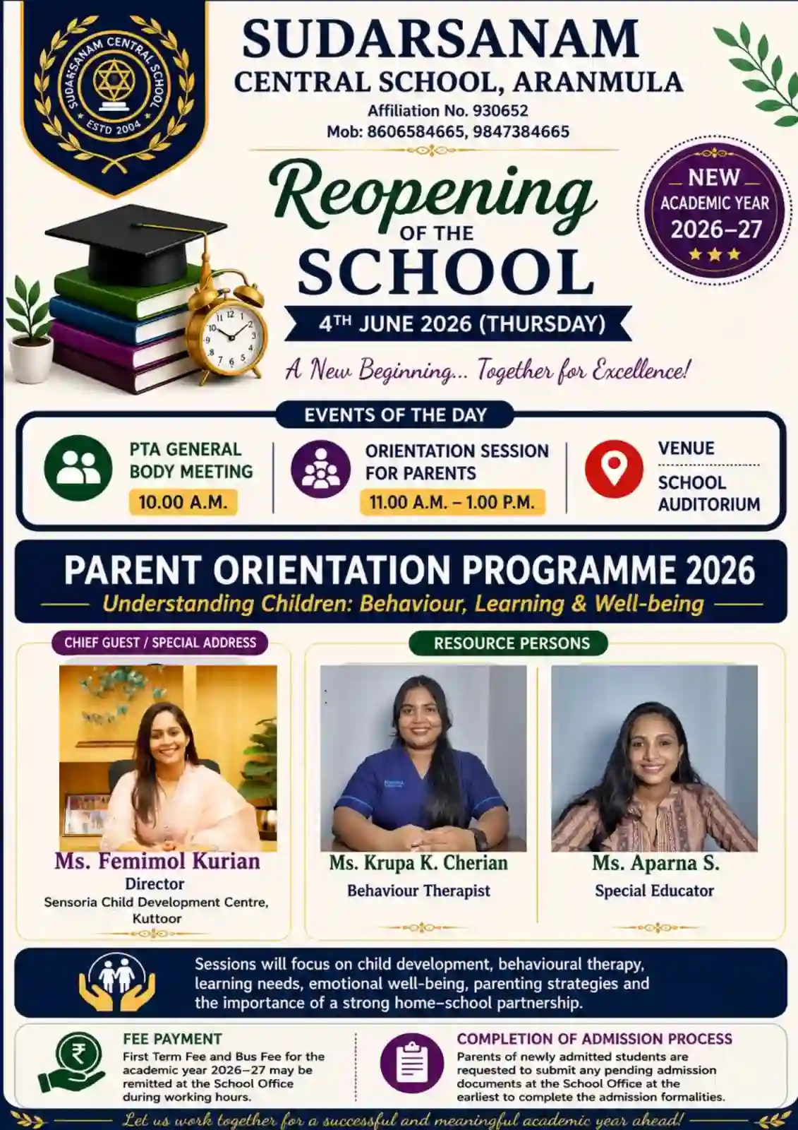 School re-opening